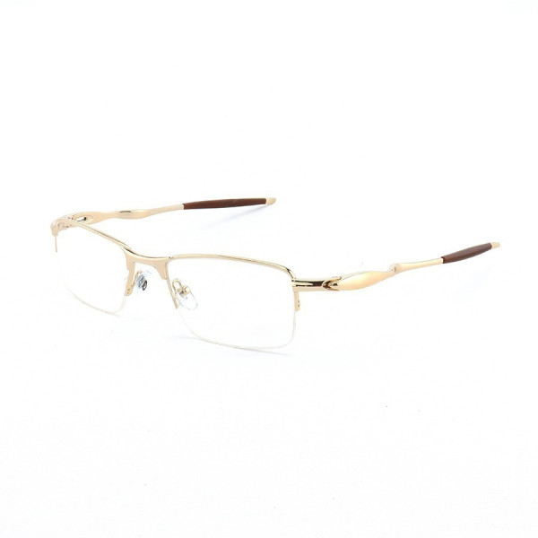 Armação de Óculos Retangular Meio Aro Evade 3208 Dourado